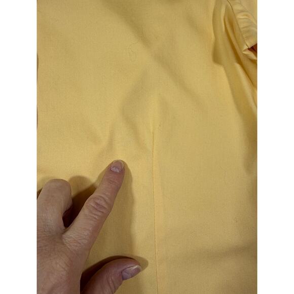 Coldwater Creek Womens Large Yellow No Iron 3/4 Sleeve Button Front Blouse Top - Picture 7 of 8